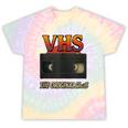 VHS Tape Nostalgia Old School Technology Humor Tie-Dye T-Shirts Hazy Rainbow Tie-Dye VHS Tape Nostalgia Old School Technology Humor Tie-Dye T-Shirts Hazy Rainbow Tie-Dye