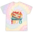 Vintage 1970 Retro Cassette Tape 70s Born Nostalgia Birthday Tie-Dye T-Shirts Hazy Rainbow Tie-Dye