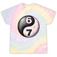 Vintage 6 7 Sketch Yin Yang Namaste Six Seven Nostalgia Tie-Dye T-Shirts Hazy Rainbow Tie-Dye
