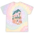 Vintage Locomotive Nostalgia Railroad Stars Tie-Dye T-Shirts Hazy Rainbow Tie-Dye