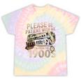 Vintage Please Be Patient With Me I'm From The 1900s Train Tie-Dye T-Shirts Hazy Rainbow Tie-Dye