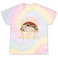Vintage Please Be Patient With Me I'm From The 1900s Wagon Tie-Dye T-Shirts Hazy Rainbow Tie-Dye