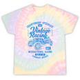 Vintage Racing Automotive Nostalgia Distressed Car Premium Tri-Blend Tie-Dye T-Shirts Hazy Rainbow Tie-Dye