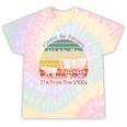 Vintage Sunset Please Be Patient With Me I'm From The 1900s Premium Tie-Dye T-Shirts Hazy Rainbow Tie-Dye