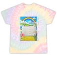 Women's Frutiger Aero Aesthetic Rainbow Glitch Art Tie-Dye T-Shirts Hazy Rainbow Tie-Dye
