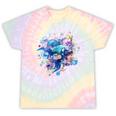 Women's Frutiger Aero Y2K Fish Tie-Dye T-Shirts Hazy Rainbow Tie-Dye