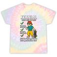 Xennial Born 1977 To 1983 Nostalgia Tie-Dye T-Shirts Hazy Rainbow Tie-Dye