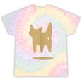 Yk2 Cat With Tomboy Tail 90s Nostalgia Downtown Indie Tie-Dye T-Shirts Hazy Rainbow Tie-Dye