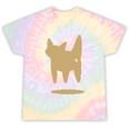 Yk2 Cat With Tomboy Tail 90s Nostalgia Downtown Indie Tie-Dye T-Shirts Hazy Rainbow Tie-Dye