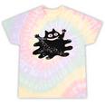 Yk2 Grunge Scary Cat With Tail Tomboy 90s Nostalgia Indie Tie-Dye T-Shirts Hazy Rainbow Tie-Dye Yk2 Grunge Scary Cat With Tail Tomboy 90s Nostalgia Indie Tie-Dye T-Shirts Hazy Rainbow Tie-Dye