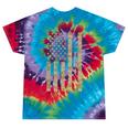 1964 Year Nostalgia Desert Camo Distressed American Flag Tie-Dye T-Shirts Festival Tie-Dye