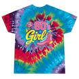 80's Girl Roller Skates Skating Eighties 1980s Nostalgia Tie-Dye T-Shirts Festival Tie-Dye
