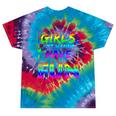 80's Girls Just Wanna Have Fun Nostalgia 1980s Style Premium Tri-Blend Tie-Dye T-Shirts Festival Tie-Dye