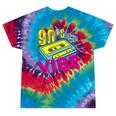 90's Vibe Retro Style Cassette Tape Nostalgia 1990s Party Premium Tri-Blend Tie-Dye T-Shirts Festival Tie-Dye