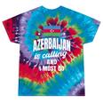 Azerbaijan Lover Saying Azeri Nostalgia Tie-Dye T-Shirts Festival Tie-Dye