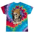 Elder Emo Skeleton Beanie Nostalgia Scene Aesthetic Tie-Dye T-Shirts Festival Tie-Dye
