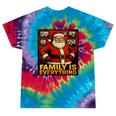 Family Christmas Retro Santa Holiday Nostalgia Vibes Tie-Dye T-Shirts Festival Tie-Dye