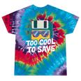 Floppy Disk Retro Tech Nostalgia Old School Computing Humor Tie-Dye T-Shirts Festival Tie-Dye