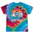 Never Forget Retro 80s 90s Floppy VHS Cassette Nostalgia Tie-Dye T-Shirts Festival Tie-Dye