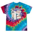 Never Forget VHS Tape Cassette Floppy Disk Nostalgia 80s 90s Tie-Dye T-Shirts Festival Tie-Dye