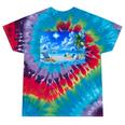 Frutiger Aero Beach Y2k Aesthetic Palm Tree Sand Ocean Tie-Dye T-Shirts Festival Tie-Dye