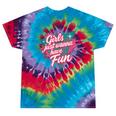 Girls Just Wanna Have Fun Retro 80s Nostalgia Night Out Tie-Dye T-Shirts Festival Tie-Dye