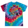 Hotrod Vintage Style Car Nostalgia Hotrod Distressed Premium Tri-Blend Tie-Dye T-Shirts Festival Tie-Dye
