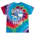 Humorous Wagon Plea Please Be Patient I'm From The 1900s Premium Tie-Dye T-Shirts Festival Tie-Dye