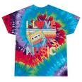 I Love 70's Music Retro Style Nostalgia Cassette 1970s Party Tie-Dye T-Shirts Festival Tie-Dye