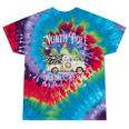 North Pole Tree Farm Merry Christmas Holiday Scene Nostalgia Tie-Dye T-Shirts Festival Tie-Dye