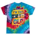 Im This Old Retro 80s 90s VHS Cassette Floppy Disk Nostalgia Tie-Dye T-Shirts Festival Tie-Dye