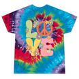 Peace Sign Love Groovy Vibes Costume Nostalgia 1980s Fashion Tie-Dye T-Shirts Festival Tie-Dye