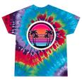 Retro 80s Synthwave Sunset & Palm Trees Retro Nostalgia 80s Tie-Dye T-Shirts Festival Tie-Dye