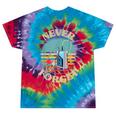 Retro Cassette Player Never Forget Nostalgia Vintage Tie-Dye T-Shirts Festival Tie-Dye