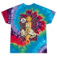 Retro Pop Art Vintage Style Blonde Psychedelic 50s Nostalgia Tie-Dye T-Shirts Festival Tie-Dye
