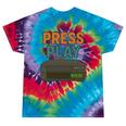 VHS Cassette Retro Analog Nostalgia Theme Tie-Dye T-Shirts Festival Tie-Dye
