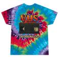 VHS Tape Nostalgia Old School Technology Humor Premium Tie-Dye T-Shirts Festival Tie-Dye