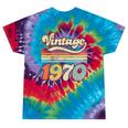Vintage 1970 Birthday Retro Style 70's Born Nostalgia Outfit Premium Tri-Blend Tie-Dye T-Shirts Festival Tie-Dye