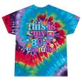 Vintage 80s Costume Nostalgia 1980s Fashion Cute Girls Women Tie-Dye T-Shirts Festival Tie-Dye