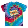 Vintage Pencil Rewind Cassette Tape Nostalgia Party 80s 90s Premium Tie-Dye T-Shirts Festival Tie-Dye