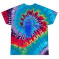 Yk2 Grunge Earthy Blue Cat With Stars Tomboy 90s Nostalgia Premium Tri-Blend Tie-Dye T-Shirts Festival Tie-Dye