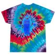 Yk2 Grunge Earthy Blue Cat With Stars Tomboy 90s Nostalgia Tie-Dye T-Shirts Festival Tie-Dye
