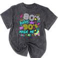 1980s 80's Baby 1990s 90's Made Me Birthday Nostalgia Vibes Mineral Wash Tshirts Mineral Black