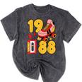 1988 Retro Raised On 80s Music Old School Nostalgia Punk Mineral Wash Tshirts Mineral Black