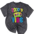 2000's Vibe Hip Hop Costume Early 2000s Party Nostalgia Mineral Wash Tshirts Mineral Black