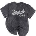 2018 Surgical Technologist Graduation Mineral Wash Tshirts Mineral Black