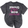2019 Mom Graduation Mineral Wash Tshirts Mineral Black