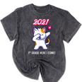 2021 Kindergarden Graduation Celebration Dapping Cat For Men Women Kids Mineral Wash Tshirts Mineral Black
