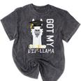 2022 Graduate Graduation For Him Her Got My Dip-Llama Mineral Wash Tshirts Mineral Black