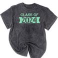 2024 Senior Class Graduation Shirt Graduate Mineral Wash Tshirts Mineral Black